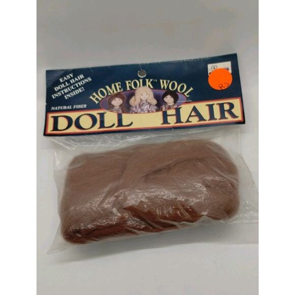 Home Folk Wool Doll Hair - One Yard - #850R Auburn Red - Picture 1 of 3